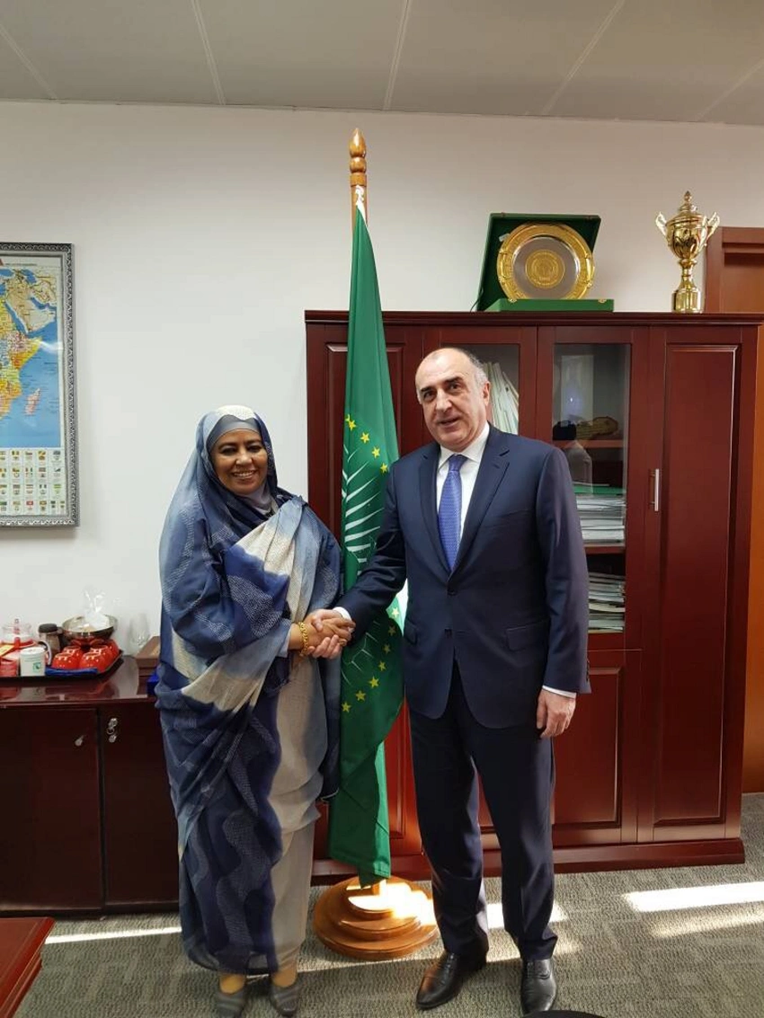 Elmar Məmmədyarov Afrika İttifaqının komissarları ilə görüşüb