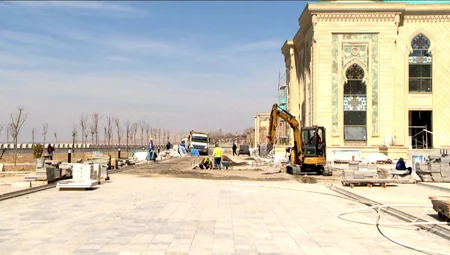 Naxçıvanda Heydər Məscidi kompleksinin inşası davam etdirilir
