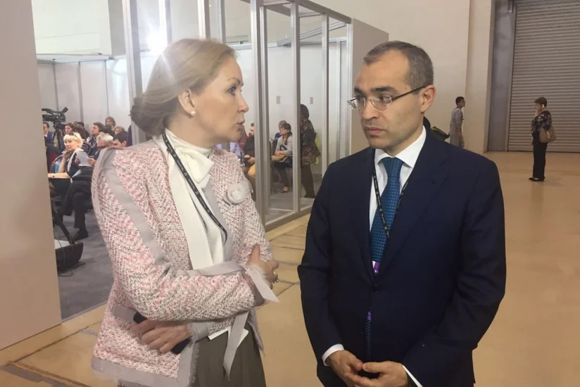 Təhsil naziri Mikayıl Cabbarov Moskvada beynəlxalq təhsil sərgisinin açılışında iştirak edib
