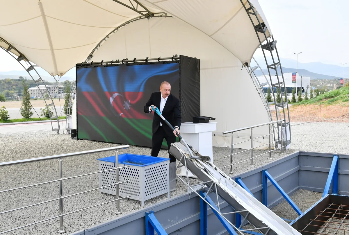 Ilham Aliyev lays foundation stone for second residential complex in Fuzuli city - UPDATED