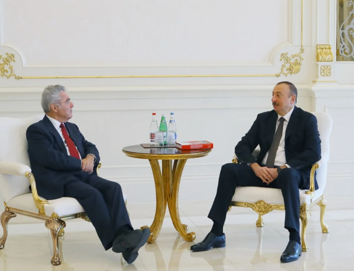 President Ilham Aliyev receives former Austrian President Heinz Fischer