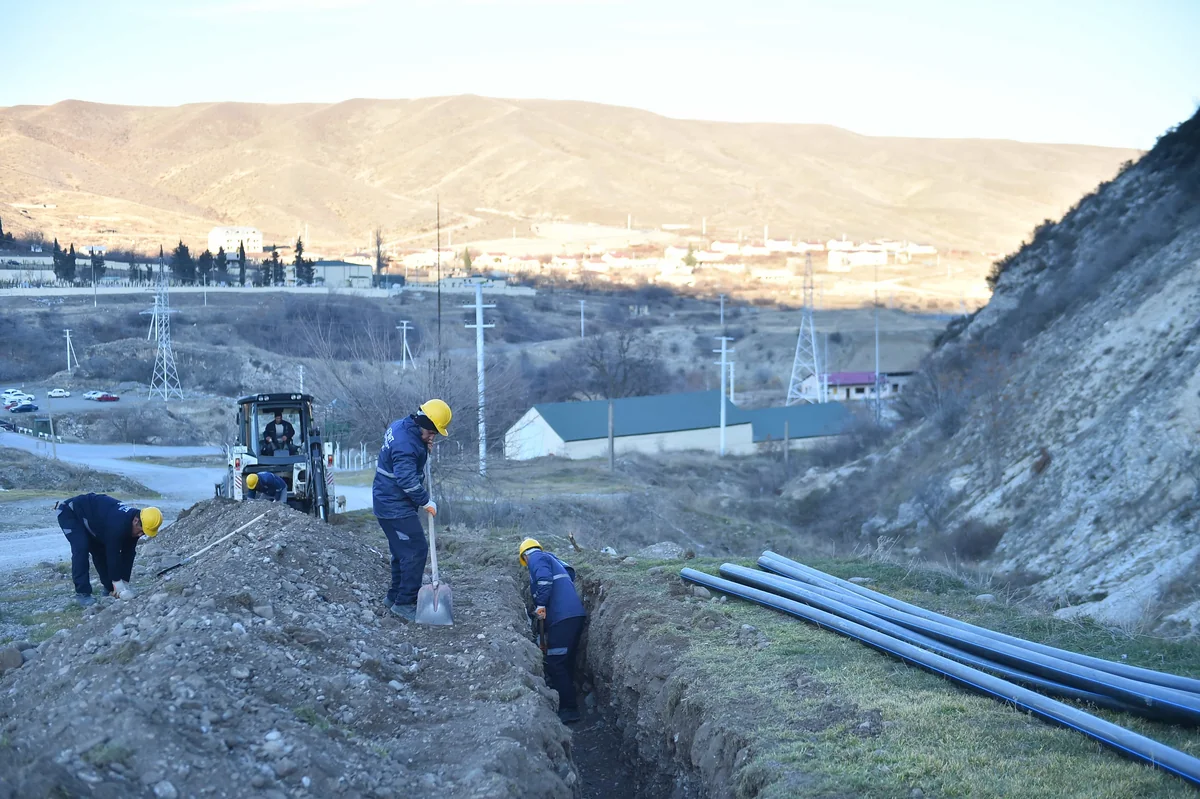Suqovuşan qəsəbəsinin və Talış kəndinin içməli su təchizatı bərpa edilir