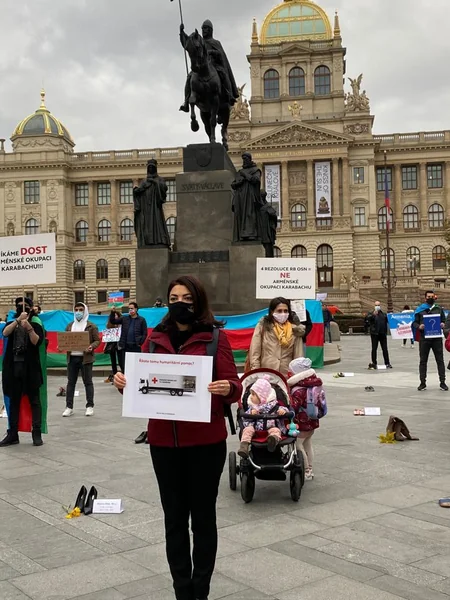 Çexiyadakı soydaşlarımız erməni vandalizminə etiraz ediblər