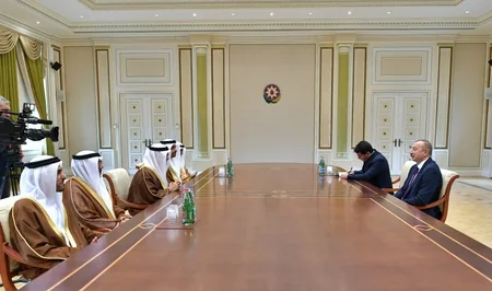 President Ilham Aliyev received delegation led by minister of state for foreign affairs of United Arab Emirates