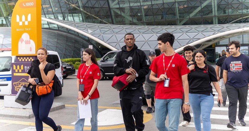 Jamahal Hill arrives in Azerbaijan ahead of UFC's first-ever Baku event