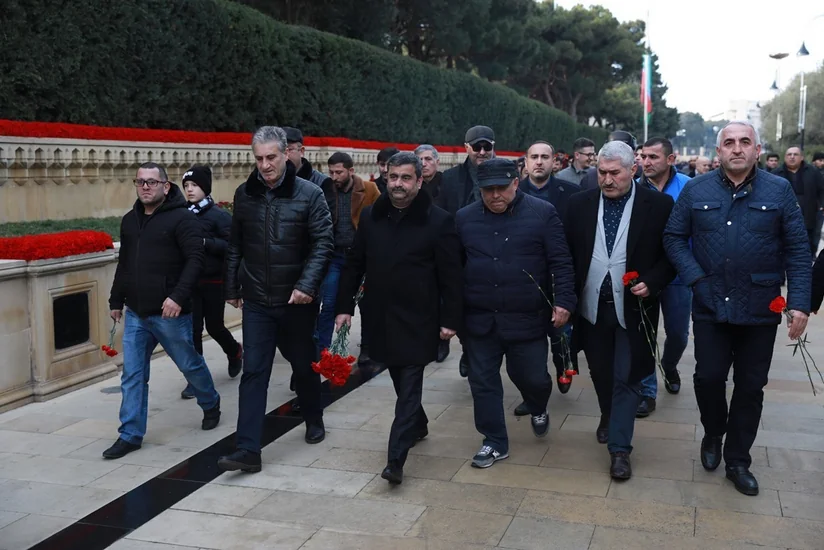 Cüdo ictimaiyyətinin nümayəndələri Şəhidlər xiyabanını ziyarət ediblər
