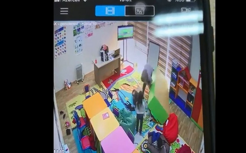 Bakıda “Gənclər evi”ndə 4 yaşlı uşağın üstünə dolab aşıb - VİDEO