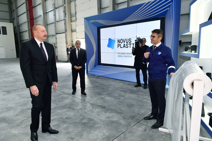 Президент открыл предприятие по производству полимерных добавок ООО Novus Plastica