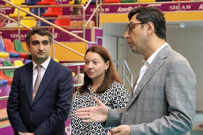 Фарид Гаибов побывал во вновь открывшемся Центре волейбола