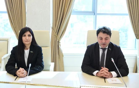 Milli Məclisin deputatları Yeni Kaledoniyanın daimi müvəkkili ilə görüşüb