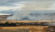 Lightning strike sparks wildfire in mountainous area of Azerbaijan's Shaki