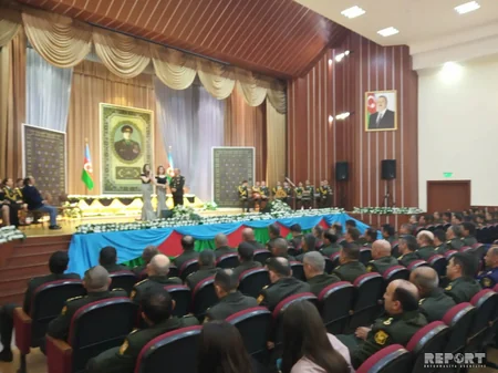 Silahlı Qüvvələrin Təlim və Tədris Mərkəzində Yolumuz Heydər Əliyev yoludur mövzusunda tədbir keçirilib