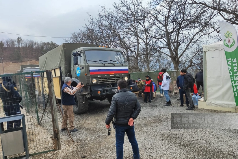 Xankəndi-Laçın yolunda Rusiya sülhməramlılarına məxsus 61 avtomobil keçib - YENİLƏNİB-3