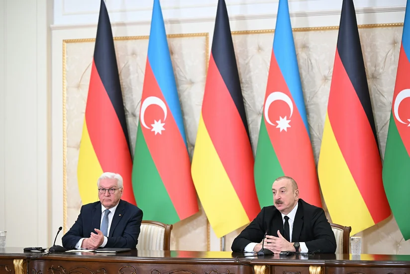 Azərbaycan və Almaniya prezidentləri mətbuata bəyanatlarla çıxış ediblər - YENİLƏNİB-2