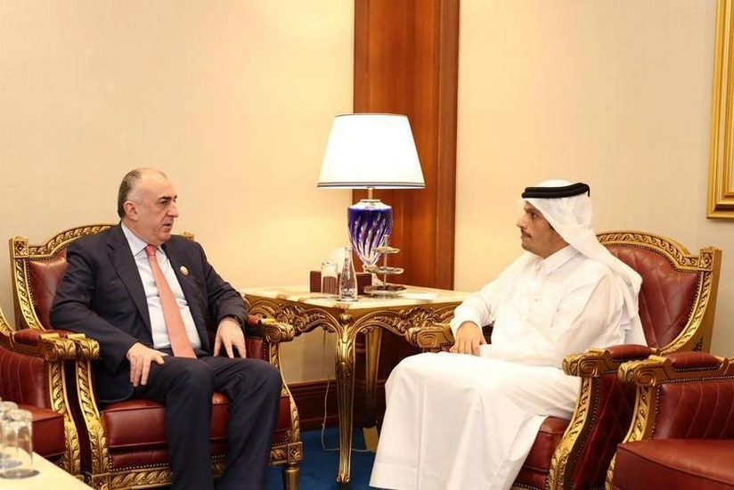 Elmar Məmmədyarov Qətərin XİN başçısı ilə görüşüb