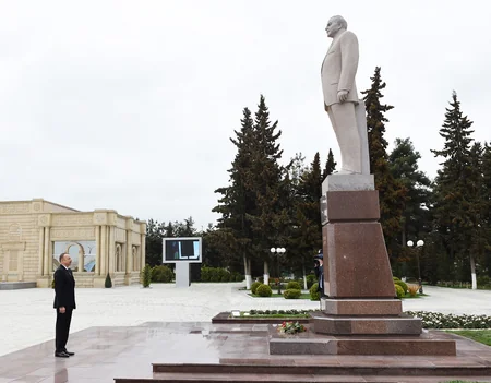 Prezident İlham Əliyev Saatlı rayonuna səfərə gedib
