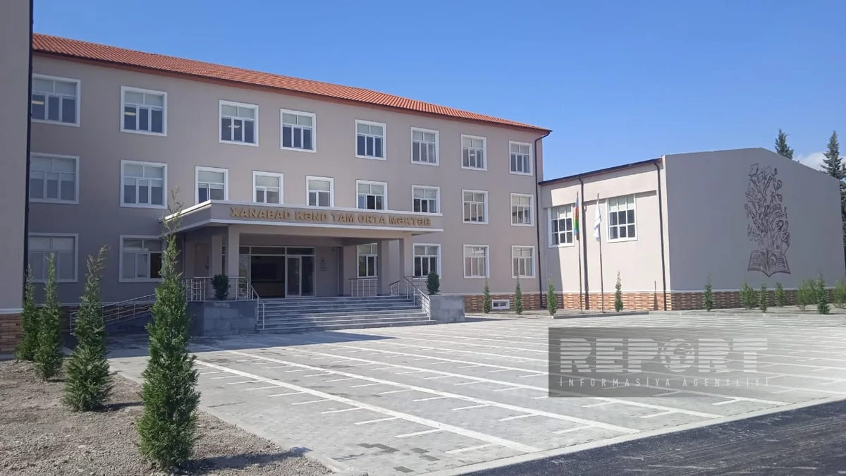 School built by Heydar Aliyev Foundation put into operation in Yevlakh’s Khanabad village 