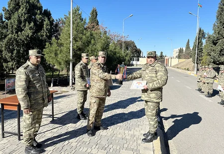 Hərbçilər arasında keçirilən atletika yarışları başa çatıb