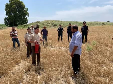 Şəmkirdə sakinlərlə yanğın təhlükəsizliyi ilə bağlı görüş keçirilib