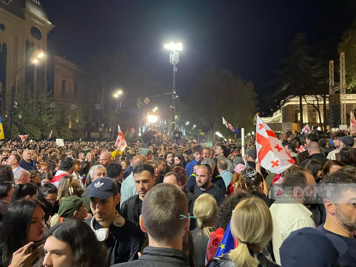 Третий день протестов в Тбилиси, есть задержанные