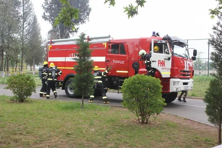 FHN-in Gəncə Regional Mərkəzi nümunəvi mülki müdafiə tədbiri keçirib