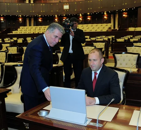 Bolqarıstan prezidenti Milli Məclisdə olub