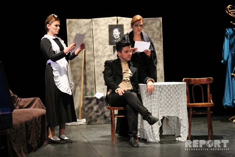 Tbilisidəki Azərbaycan teatrı yeni tamaşa təqdim edib - FOTO