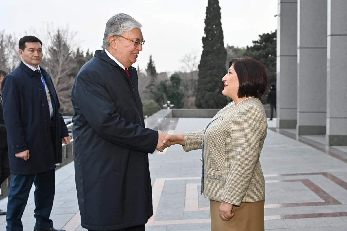 Kazakh President Kassym-Jomart Tokayev visits Azerbaijan's Milli Majlis
