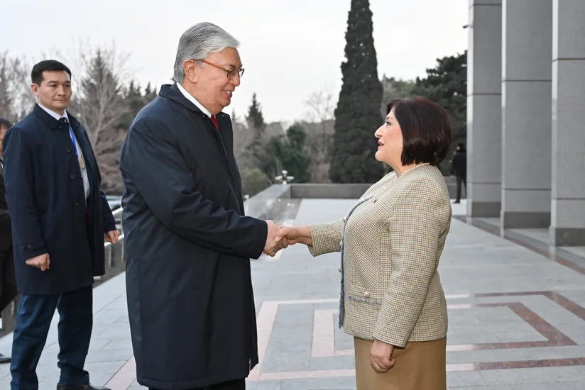 Kazakh President Kassym-Jomart Tokayev visits Azerbaijan's Milli Majlis