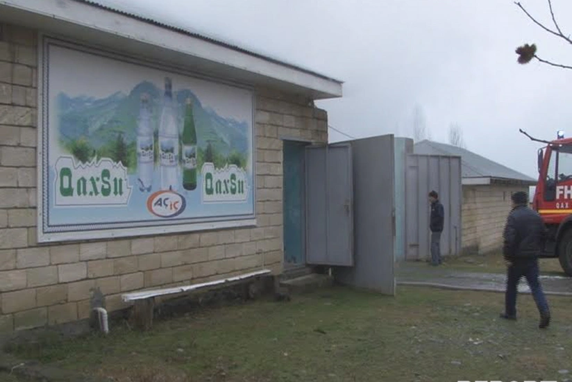 Qaxda su sexində yanğın baş verib - FOTO