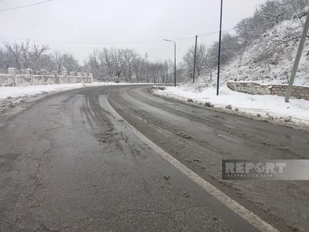 Ağsu dolaylarında yağan qar fəsadsız ötüşməyib