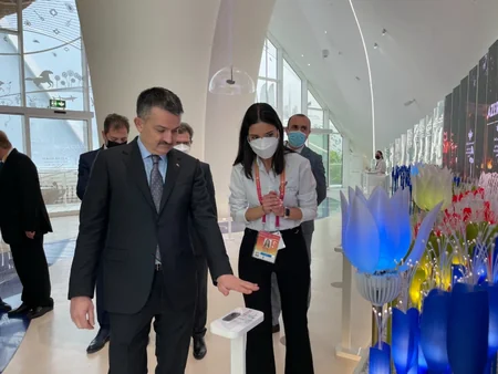 Mustafa Şentop “Dubay Ekspo 2020” sərgisində Azərbaycan pavilyonunu ziyarət edib