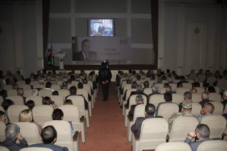 Cəlilabadda Heydər Əliyevin anadan olmasının 100 illik yubileyi qeyd edilib