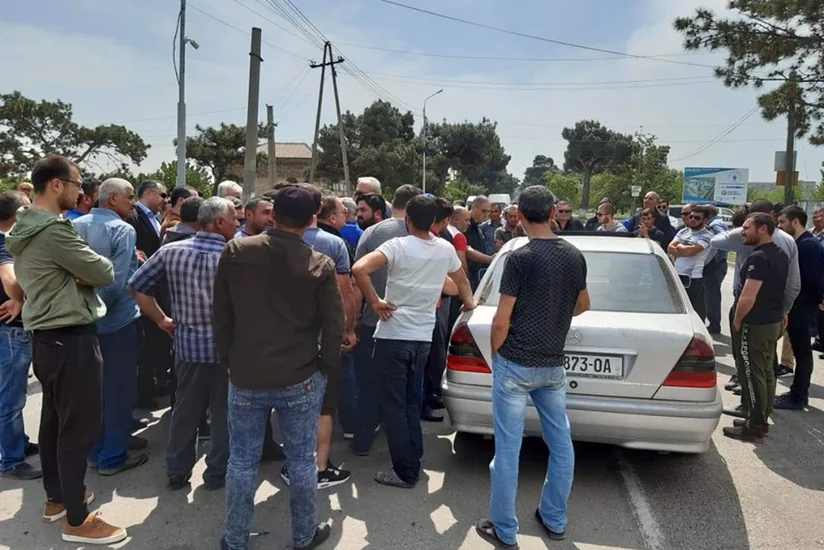 Проживающие в Грузии азербайджанцы провели акцию протеста