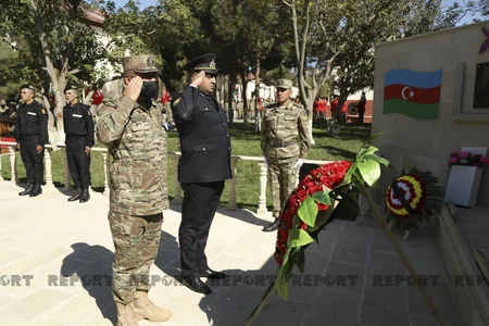 Abşeronda şəhid tankçıların xatirəsi əbədiləşdirilib