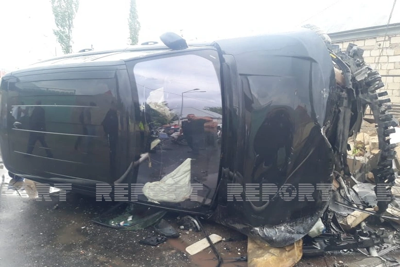 Tovuzda ağır yol qəzası olub, xəsarət alanlar var