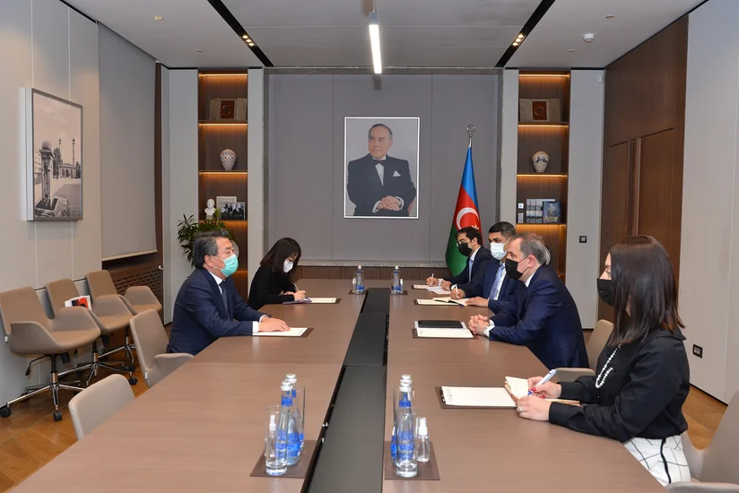 Ceyhun Bayramov Koreya səfiri ilə görüşüb