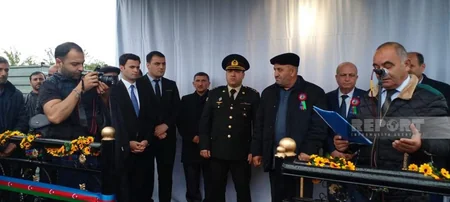 Sentyabr döyüşləri şəhidinin abidə kompleksinin açılışı olub
