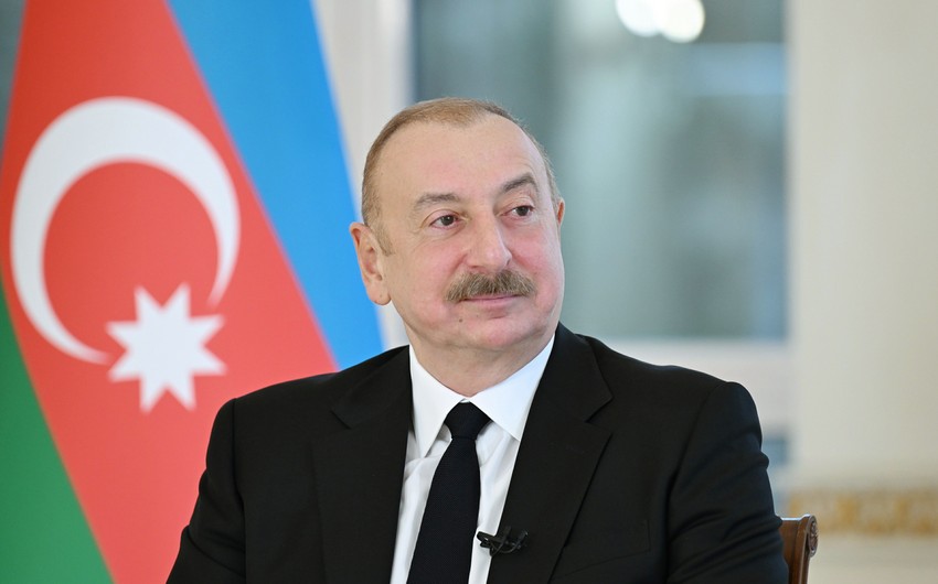 President of Azerbaijan Ilham Aliyev was interviewed by China’s Xinhua News Agency