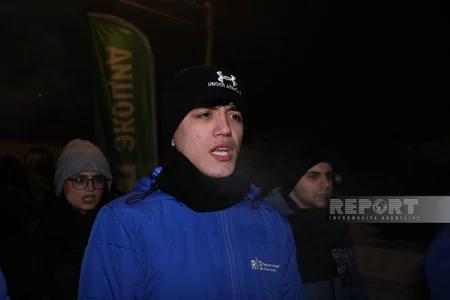 Акция на дороге Ханкенди-Лачын продолжается и в вечернее время