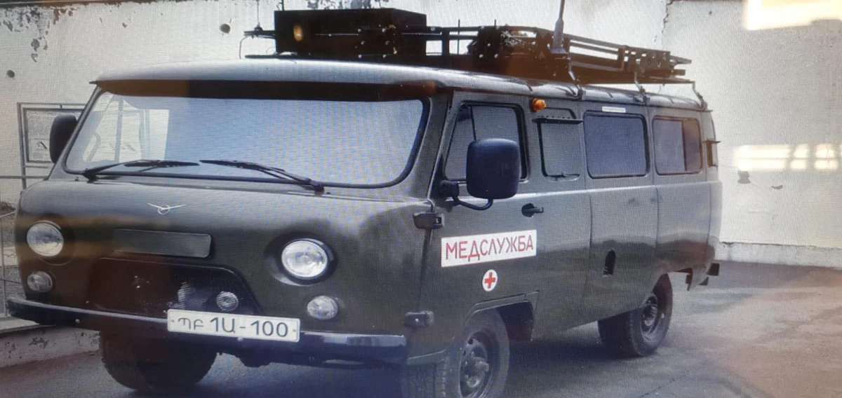 Armenians turn ambulances into command and control vehicles