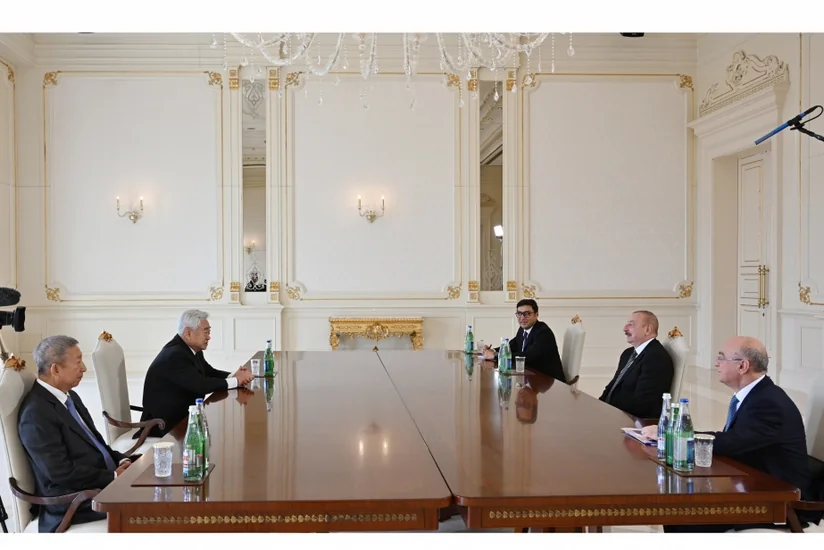 Ilham Aliyev receives President of World Taekwondo Federation
