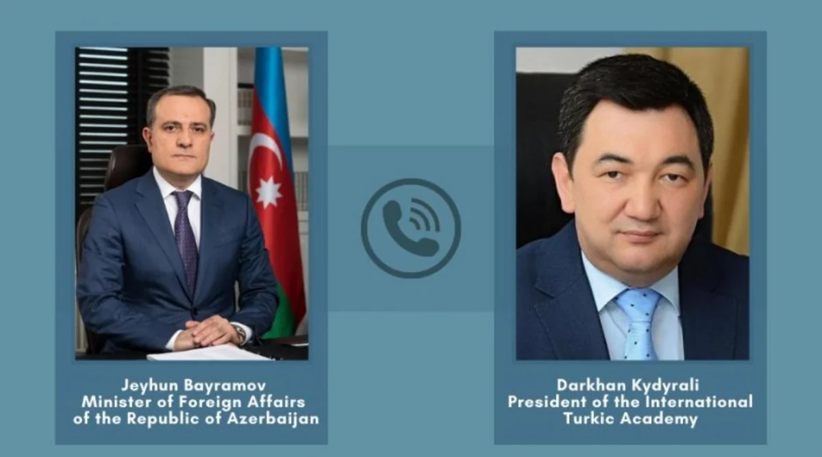 Jeyhun Bayramov had phone conversation with President of International Turkic Academy