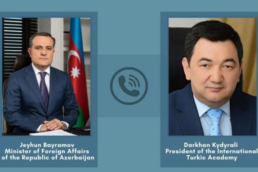 Jeyhun Bayramov had phone conversation with President of International Turkic Academy