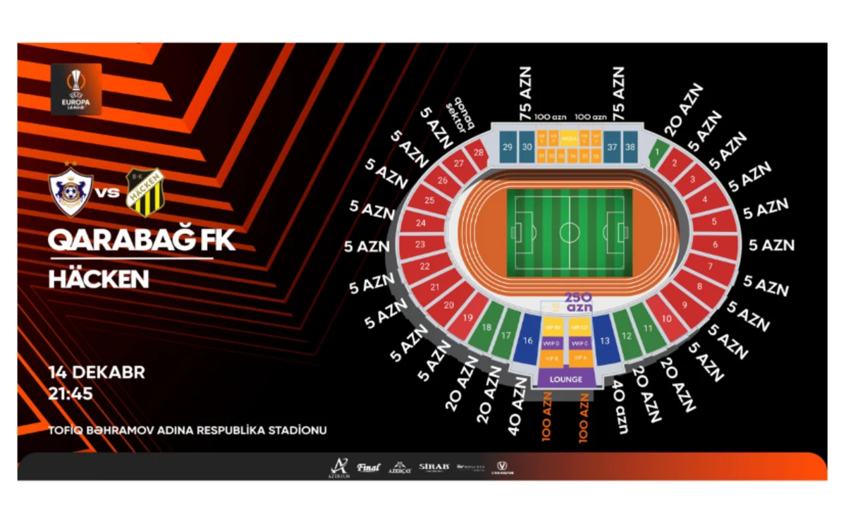Билеты на матч Карабах - Хаккен поступили в продажу