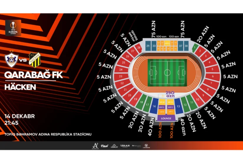 Qarabağ - Hakken oyununun biletləri satışa çıxarılıb