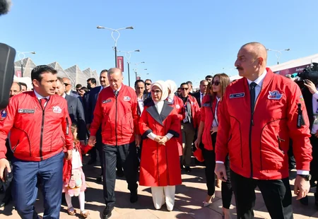 İlham Əliyev və Rəcəb Tayyib Ərdoğan TEKNOFEST Azərbaycan festivalına qatılıblar
