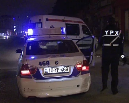 Bakıda avtoxuliqan yol polisinə xəsarət yetirərək hadisə yerindən qaçıb - FOTOLAR