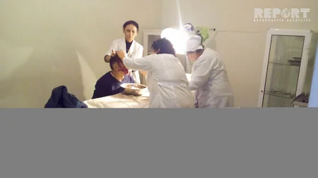 Şamaxıda maşın yoldan çıxaraq aşıb, 1 nəfər ağır xəsarət alıb - FOTO
