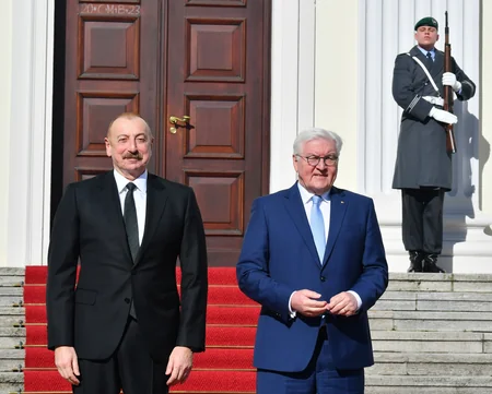 One-on-one meeting between Azerbaijani and German presidents kicks off in Berlin